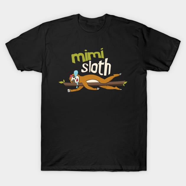 Mimi Sloth T-Shirt by Tesszero